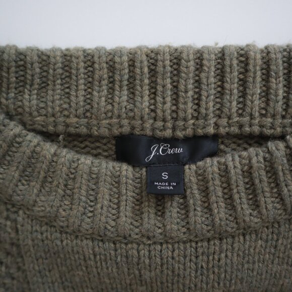 J.Crew Cable Knit Wool Blend Sweater | S - Picture 2 of 5